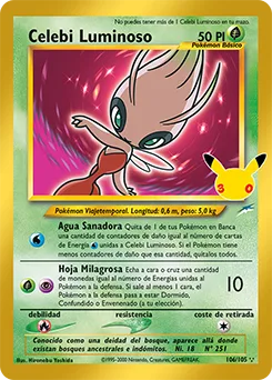 Celebi Luminoso · Colección Clásica 30 Aniversario · 024/30