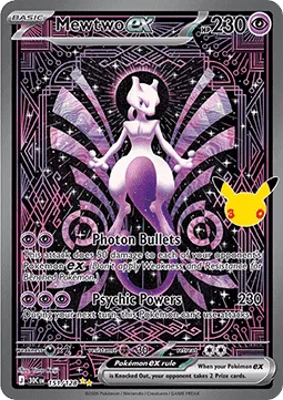 Mewtwo ex · Celebración 30 Aniversario · 151/128